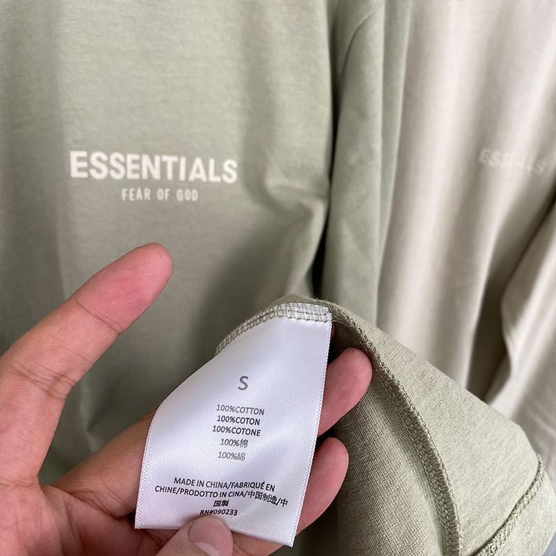 SS22 Essentials LShirt (White Velvety Print L-Shirt)