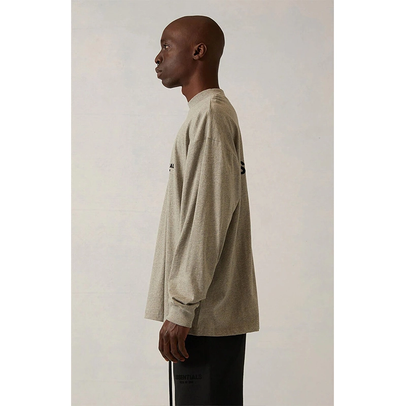 SS22 Essentials LShirt (Black Velvety Print LShirt)