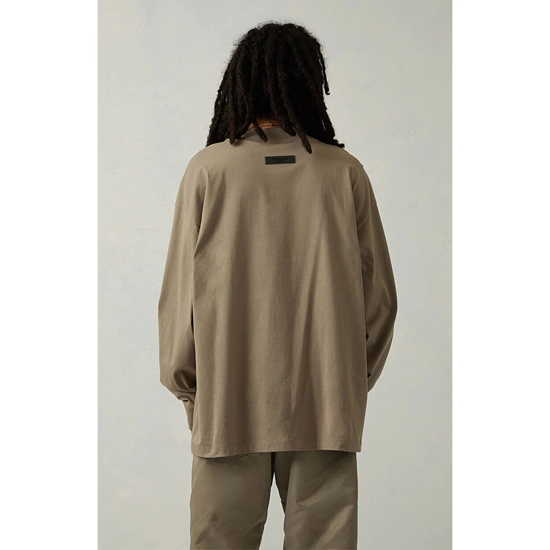 SS22 Essentials LShirt (White Velvety Print L-Shirt)