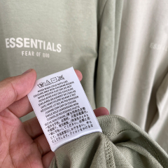 SS22 Essentials LShirt (White Velvety Print L-Shirt)