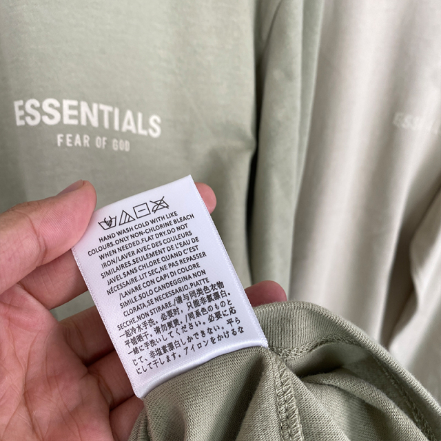 SS22 Essentials LShirt (White Velvety Print L-Shirt)