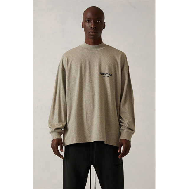 SS22 Essentials LShirt (Black Velvety Print LShirt)