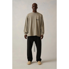 SS22 Essentials LShirt (Black Velvety Print LShirt)