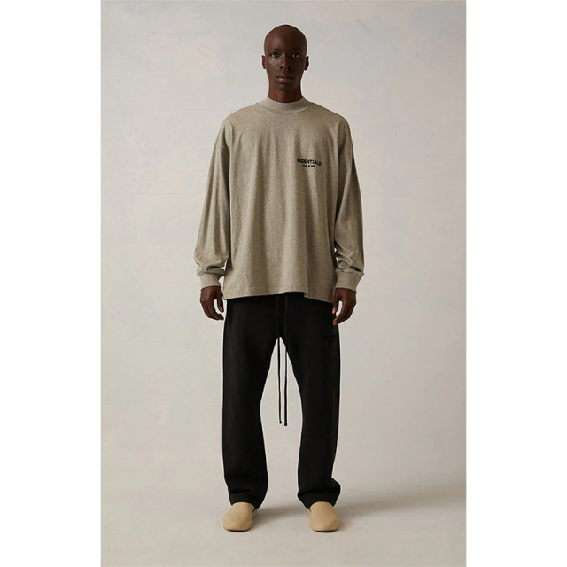 SS22 Essentials LShirt (Black Velvety Print LShirt)