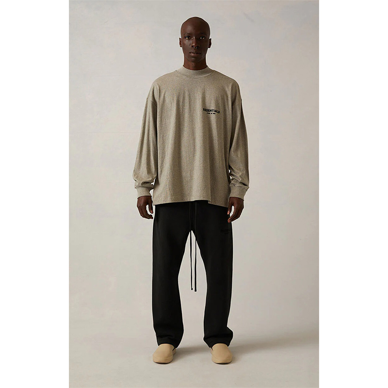 SS22 Essentials LShirt (Black Velvety Print LShirt)