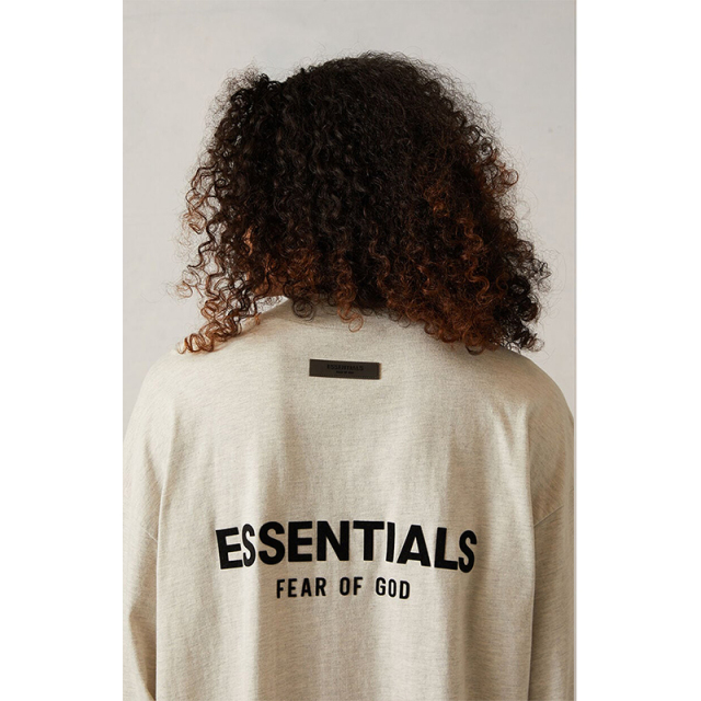 SS22 Essentials LShirt (Black Velvety Print LShirt)