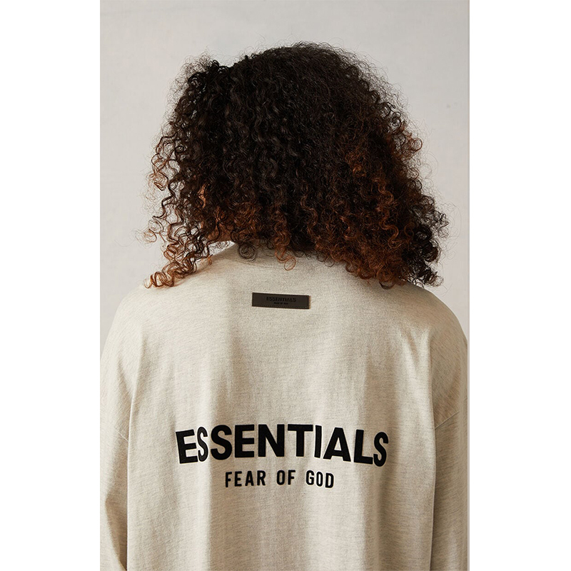 SS22 Essentials LShirt (Black Velvety Print LShirt)