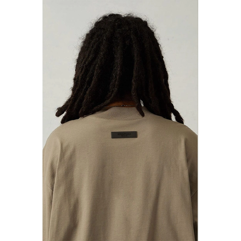 SS22 Essentials LShirt (White Velvety Print L-Shirt)