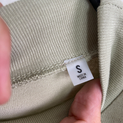 SS22 Essentials LShirt (White Velvety Print L-Shirt)