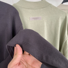 SS22 Essentials LShirt (White Velvety Print L-Shirt)