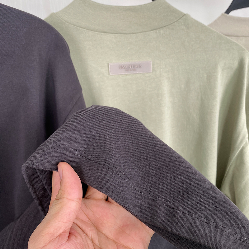 SS22 Essentials LShirt (White Velvety Print L-Shirt)