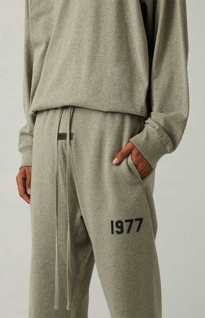 SS22 1977 Essentials Relaxed Sweatpants (Black Velvety Print)