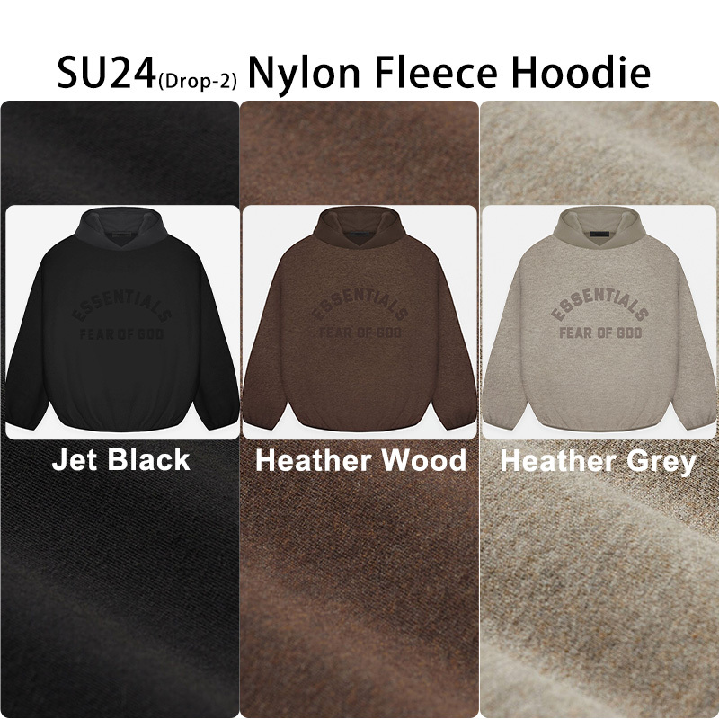 SU24 Essentials Nylon Fleece Hoodie