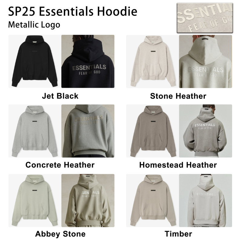 SP25 Essentials Hoodie (Metallic Logo)