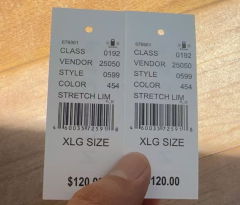 Adding Pacsun tag on clothes