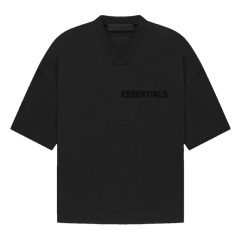 SS23 V-neck S-shirt Black Core Collection Essentials S-Shirt