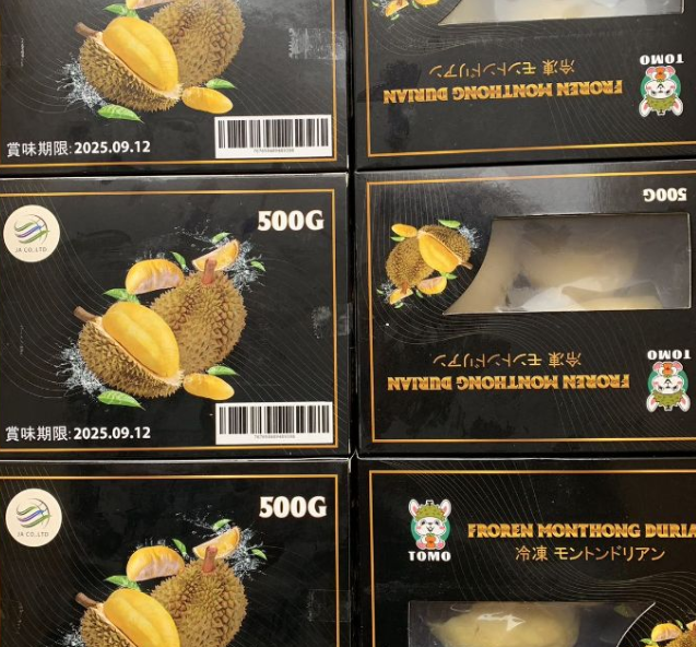 【ベトナム】ゴールド冷凍ドリアン1パック、冷凍発送~