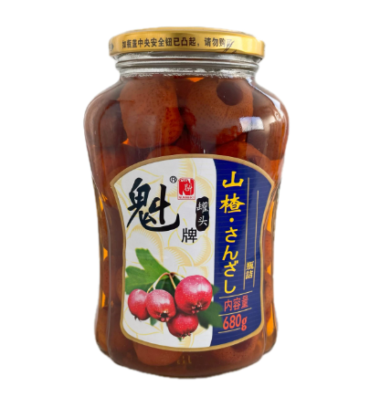 魁牌山楂罐头680ml