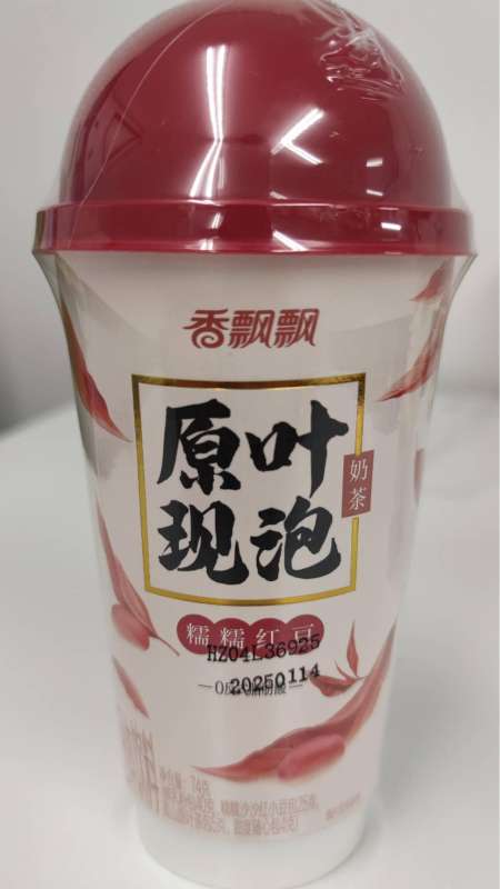 香飘飘 原叶现泡糯糯红豆奶茶74g