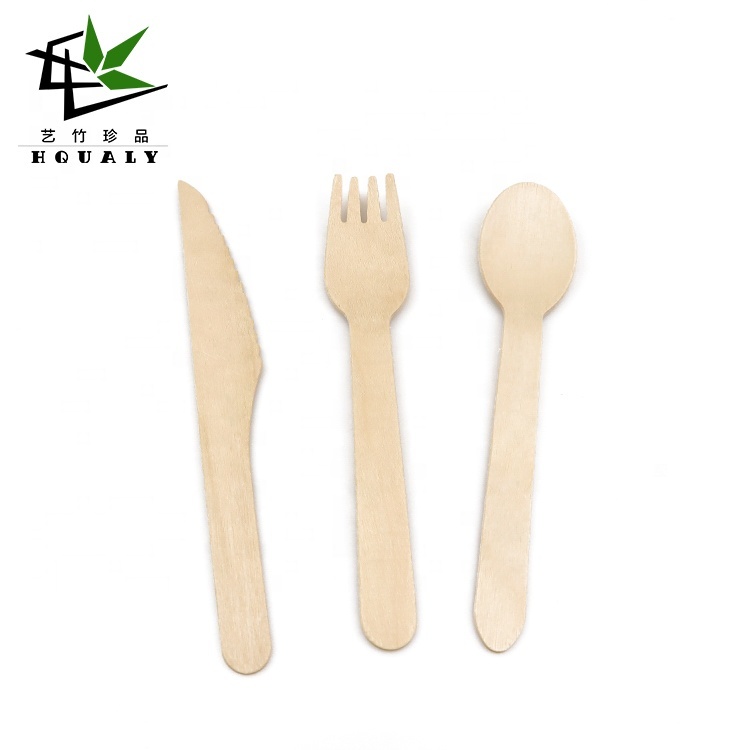 Tableware/cutlery/flatware Unit Unit Serving Cutlery Low MOQ Wholesale Reusable Wooden Kitchen Eco-friendly Customized Logo OPP