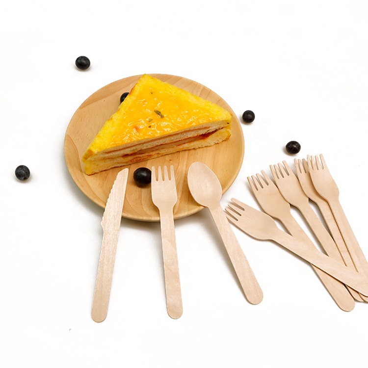 Tableware/cutlery/flatware Unit Unit Serving Cutlery Low MOQ Wholesale Reusable Wooden Kitchen Eco-friendly Customized Logo OPP