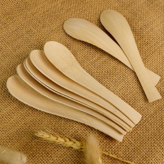14 cm Disposable bamboo tableware disposable soup spoon