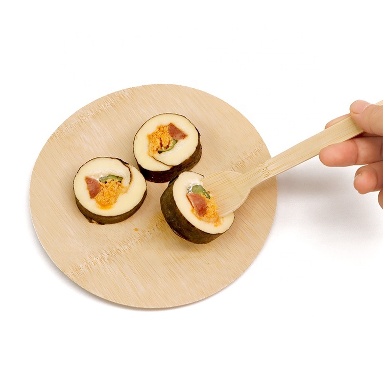Individually Wrapped Natural Eco Friendly  Biodegradable Disposable Bamboo Spork