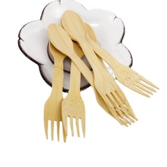 Disposable Bamboo Utensils 100% Eco-Friendly Bamboo Cutlery Set
