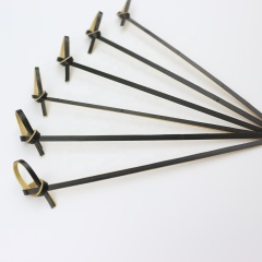 Factory price knotted looped  skewer  bamboo knot picks