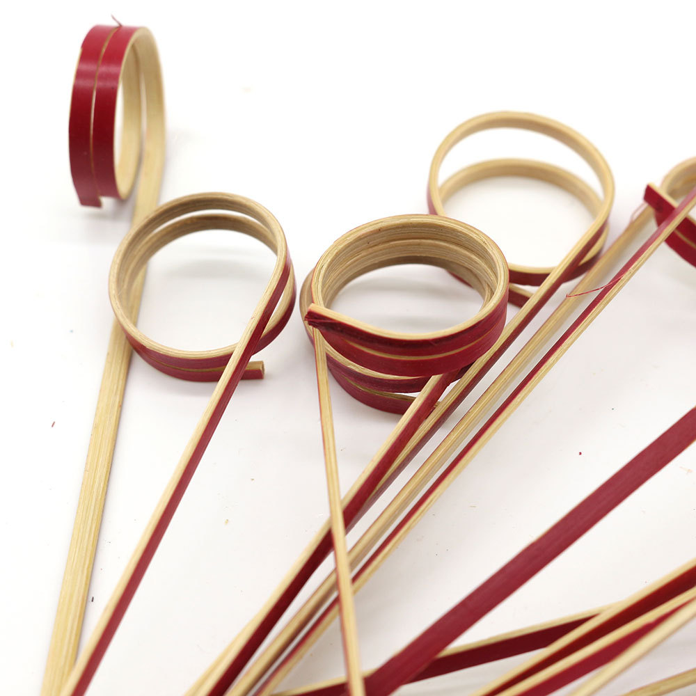 Factory Bestseller Bamboo Disposable Knot Skewer Fruit Fork