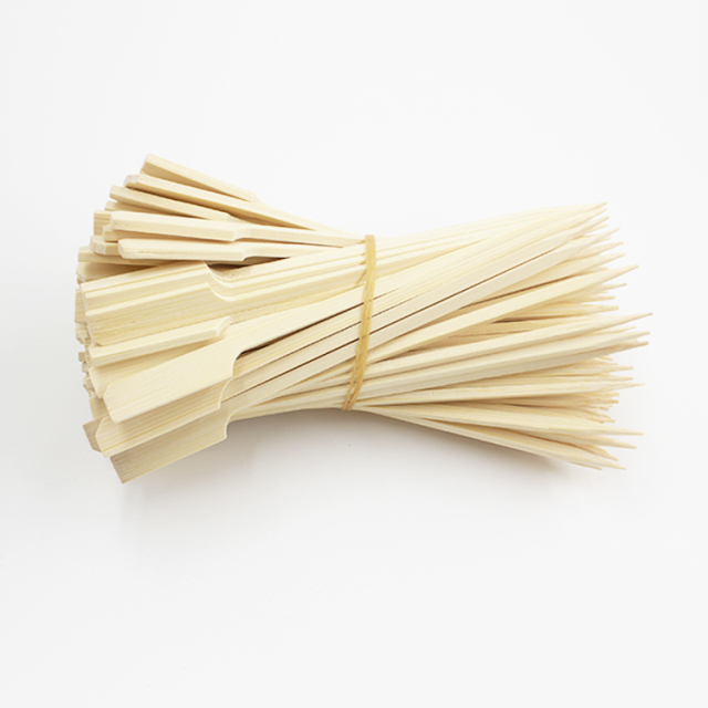 Bamboo Paddle Skewer With Customize ogo