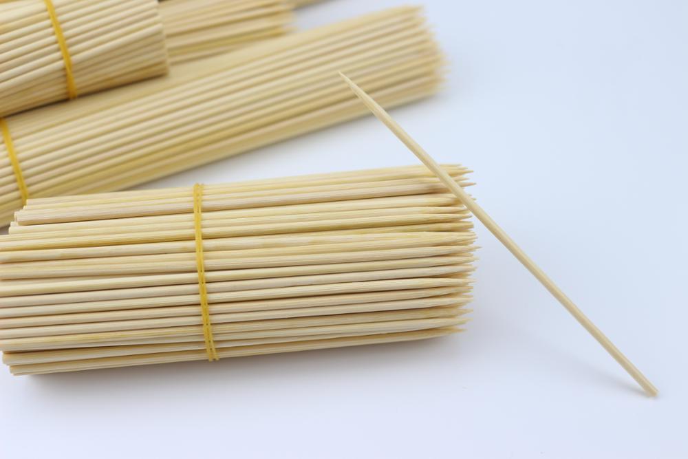 New Bamboo Skewers Sticks 150 pcs For BBQ Kebab Fruit Wooden Sticks