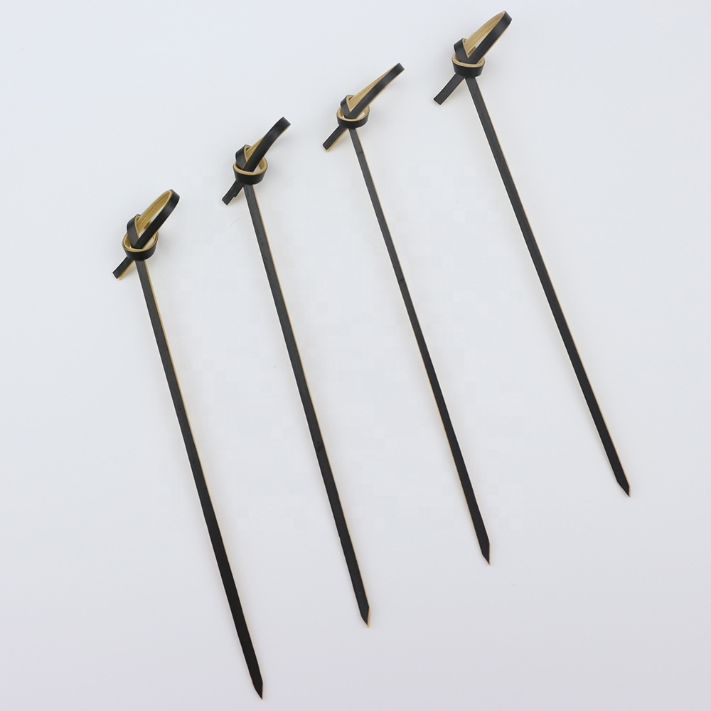 Factory price knotted looped  skewer  bamboo knot picks