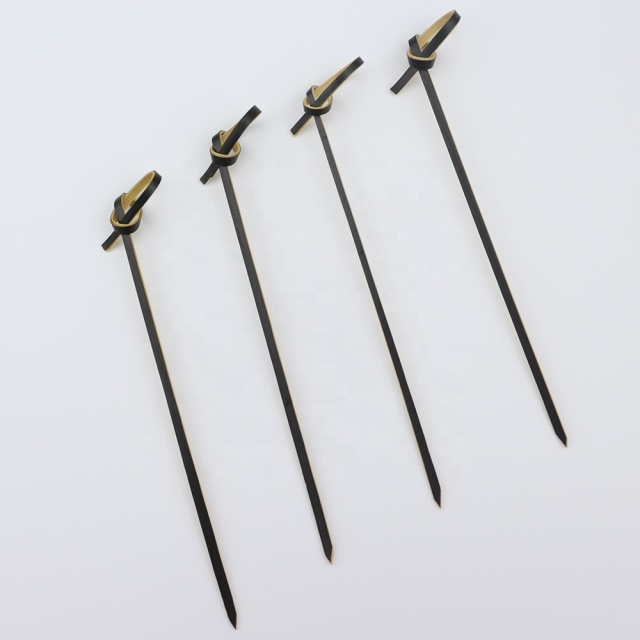 Factory price knotted looped  skewer  bamboo knot picks