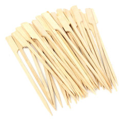 Bamboo Paddle Skewer With Customize ogo
