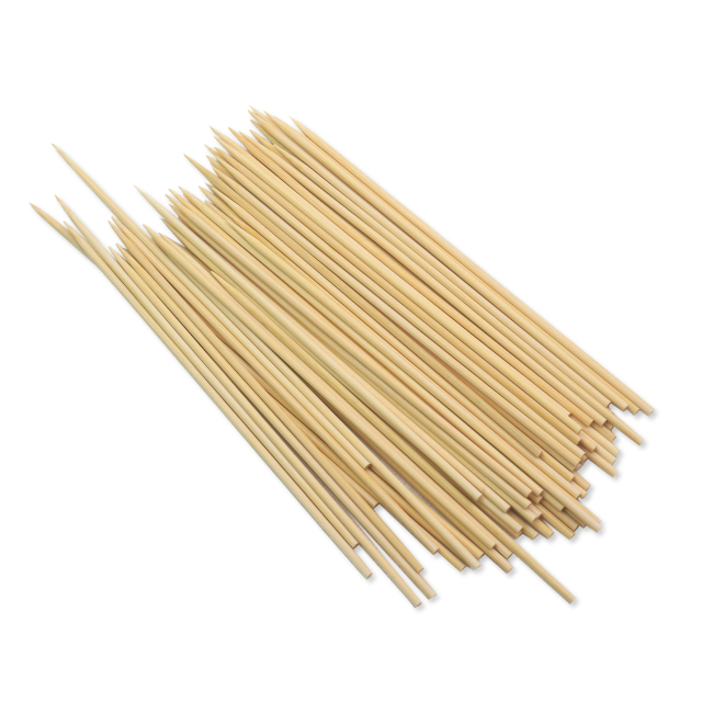 New Bamboo Skewers Sticks 150 pcs For BBQ Kebab Fruit Wooden Sticks