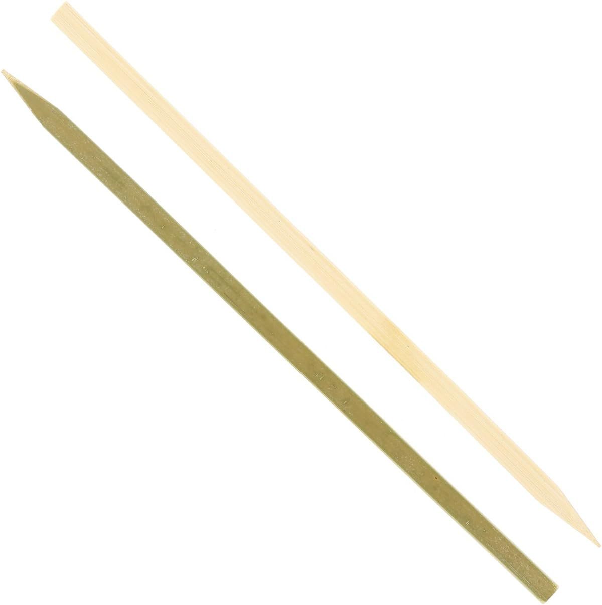 Royal Bamboo Flat Skewers for Grilling, Satay, and Skewered Vegetables