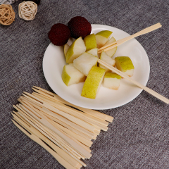 Bamboo Cocktail Forks, 3.5 Inch Natural Bamboo Forks, Toothpicks for Appetizers for Party/Catering/Dessert/Fruit