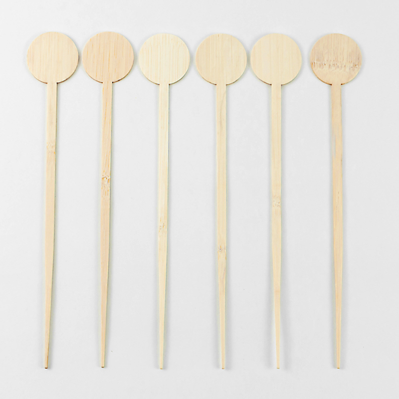 Bamboo coffee fruit stick animal characters bamboo drink stirring stick