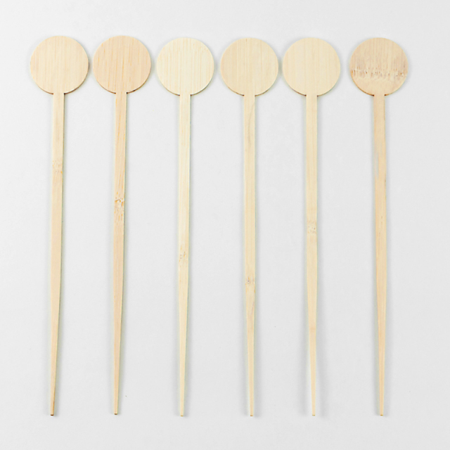 Bamboo coffee fruit stick animal characters bamboo drink stirring stick