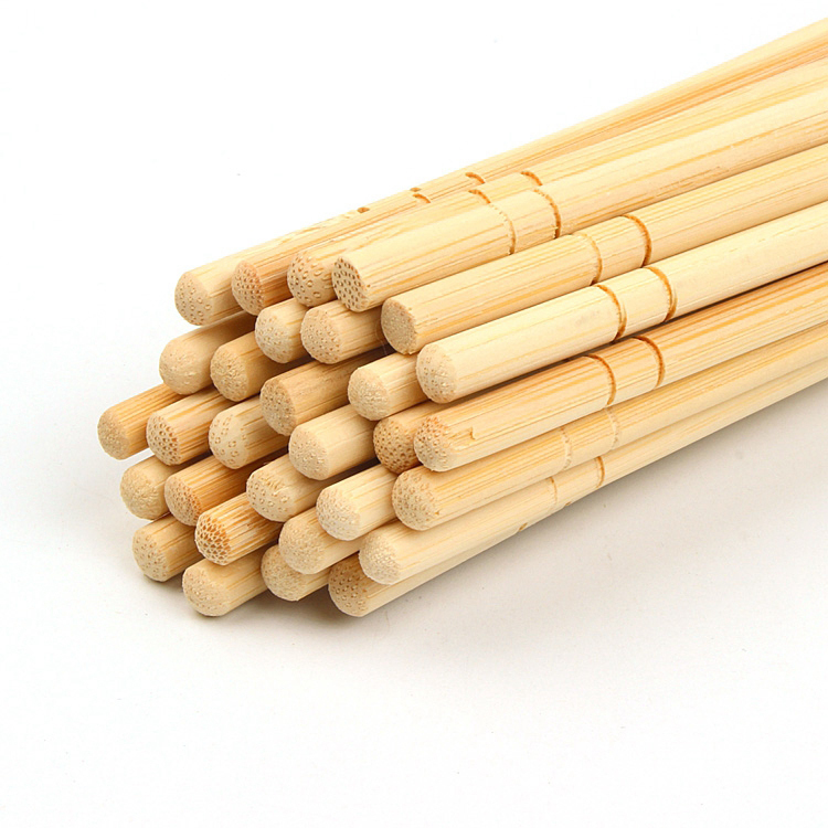 Factory Wholesale Custom Bulk Round Bamboo Chopsticks Disposable Chopsticks
