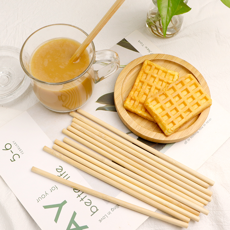 Top Seller Individually Biodegradable Bamboo Drinking Straws Disposable