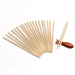Disposable Chopsticks Bamboo Wooden Chopsticks Cooking Chopsticks Long Individually Wrapped Connected Chopsticks with Paper Sleeve for Sushi Asian Dishes