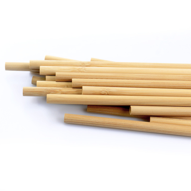 Custom logo biodegradable organic natural straw reusable drinking bamboo straw