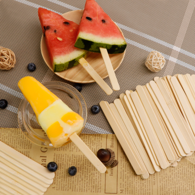 High quality wooden bamboo ice cream sticks