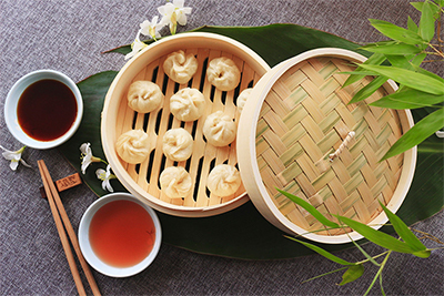 Eco-friendly food grade bamboo steamers reusable bamboo steamer