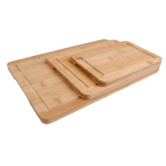Custom Kitchen Heavy Duty Bamboo Cutting Boards With Juice Groove Handles