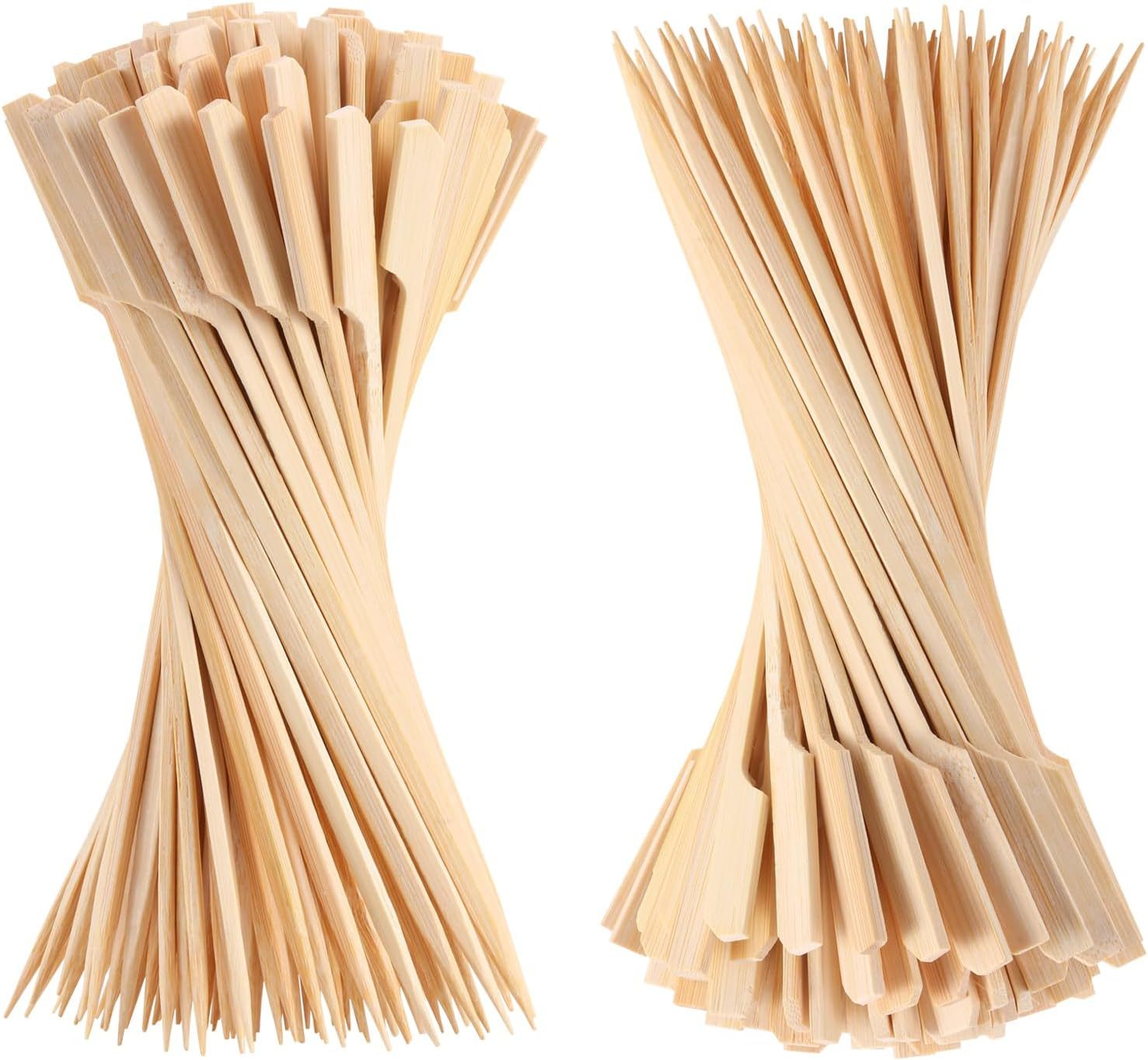Wholesale Bamboo Disposable Paddle Skewer Grill Kebab Sticks BBQ Tools Set with Customize