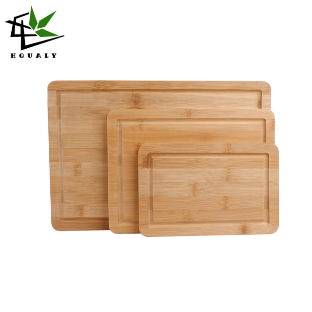 Custom Kitchen Heavy Duty Bamboo Cutting Boards With Juice Groove Handles