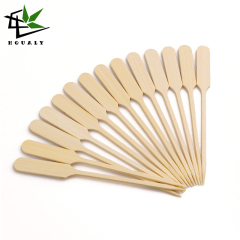 Biodegradable Bar Tools Food Picks Rocket Skewers Bamboo Paddle Skewers